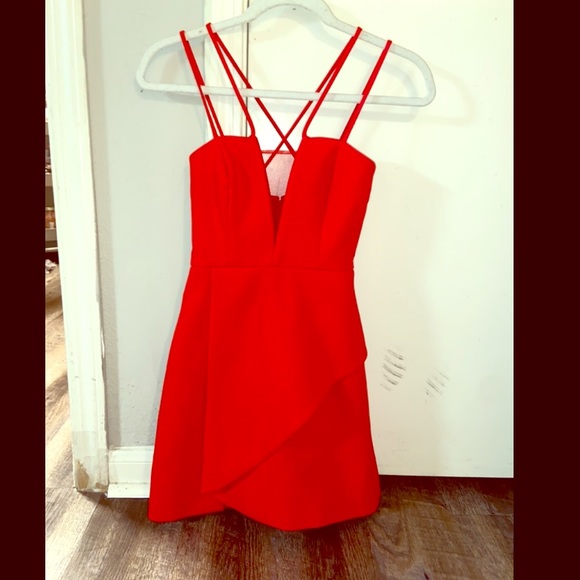 Red Cocktail Dress - Picture 1 of 4
